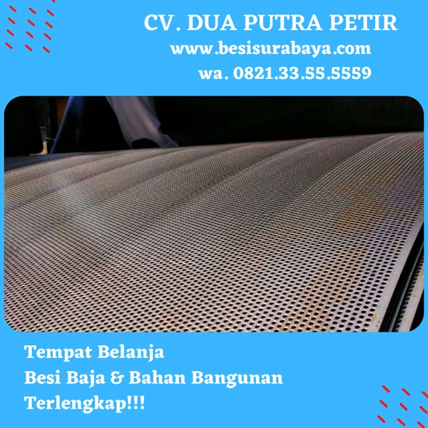 Perforated Plate 0.8mm x 4ft x 8ft x 2mm x 4mm in Surabaya