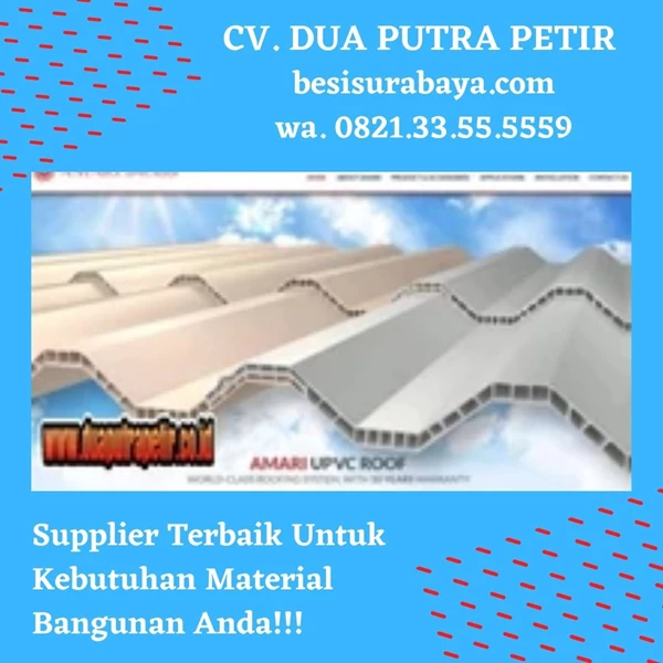 CHEAPEST UPVC ROOFTOP ROOF IN SURABAYA