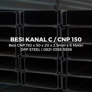 Besi Kanal CNP 150 x 50 x 20 x 2.3mm x 6 Meter