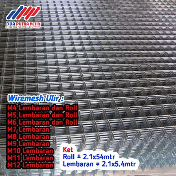 Iron wiremesh sni is 6 mm to 12 millimeters from all over Indonesia