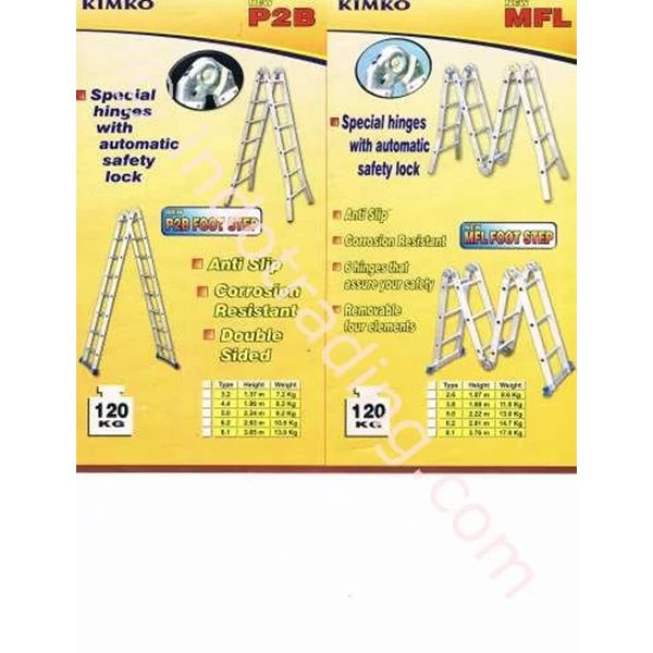 Kimko P2B Aluminum Ladder Folding Model