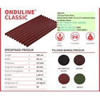 Onduline bitumen roof Size 200 cm X 95 cm Thickness 3 mm 4