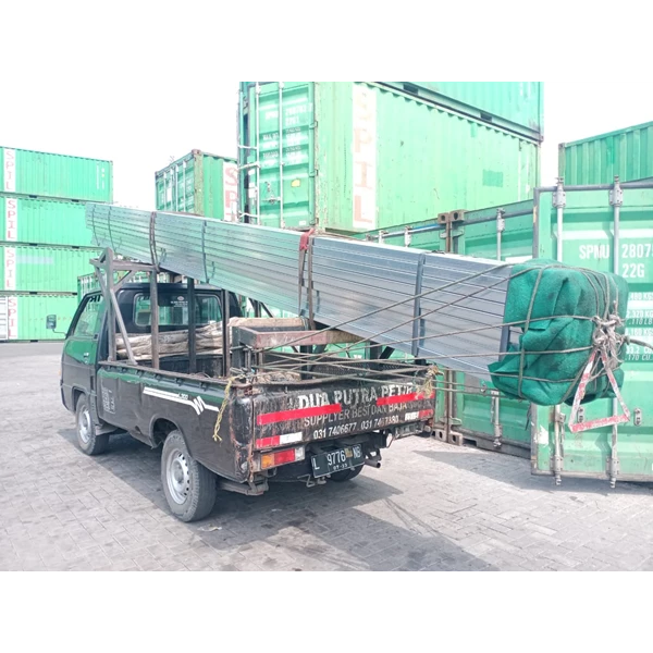 pipa besi kotak hitam dan galvanis terlengkap di Surabaya