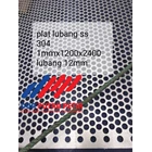 Plat Stainless Steel SS Lubang 1mm x 1200 x 2400 2