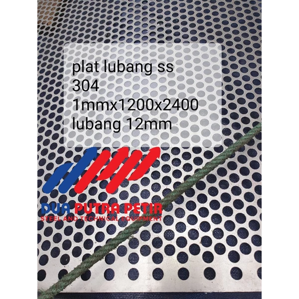 Plat Stainless Steel SS Lubang 1mm x 1200 x 2400