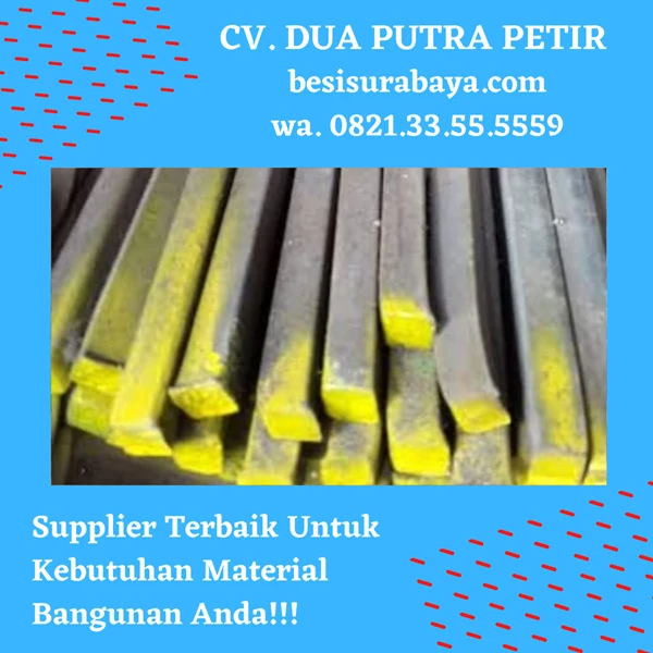 Besi Square Bar Besi Nako 12mm x 12mm x 6M